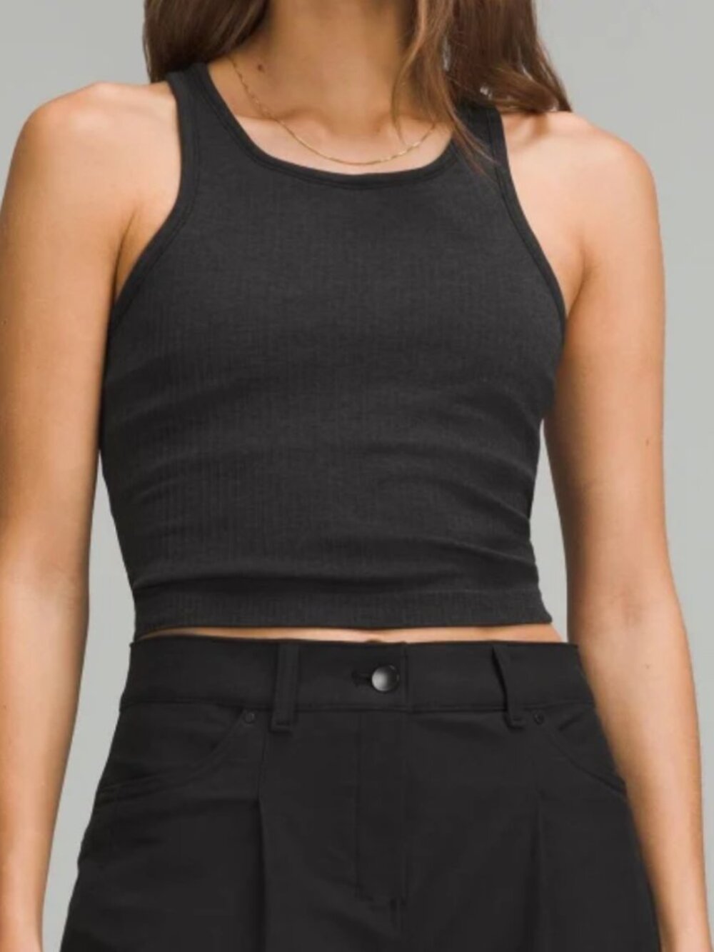 Lululemon Ebb to Street Cropped Racerback Tank Top Light Support